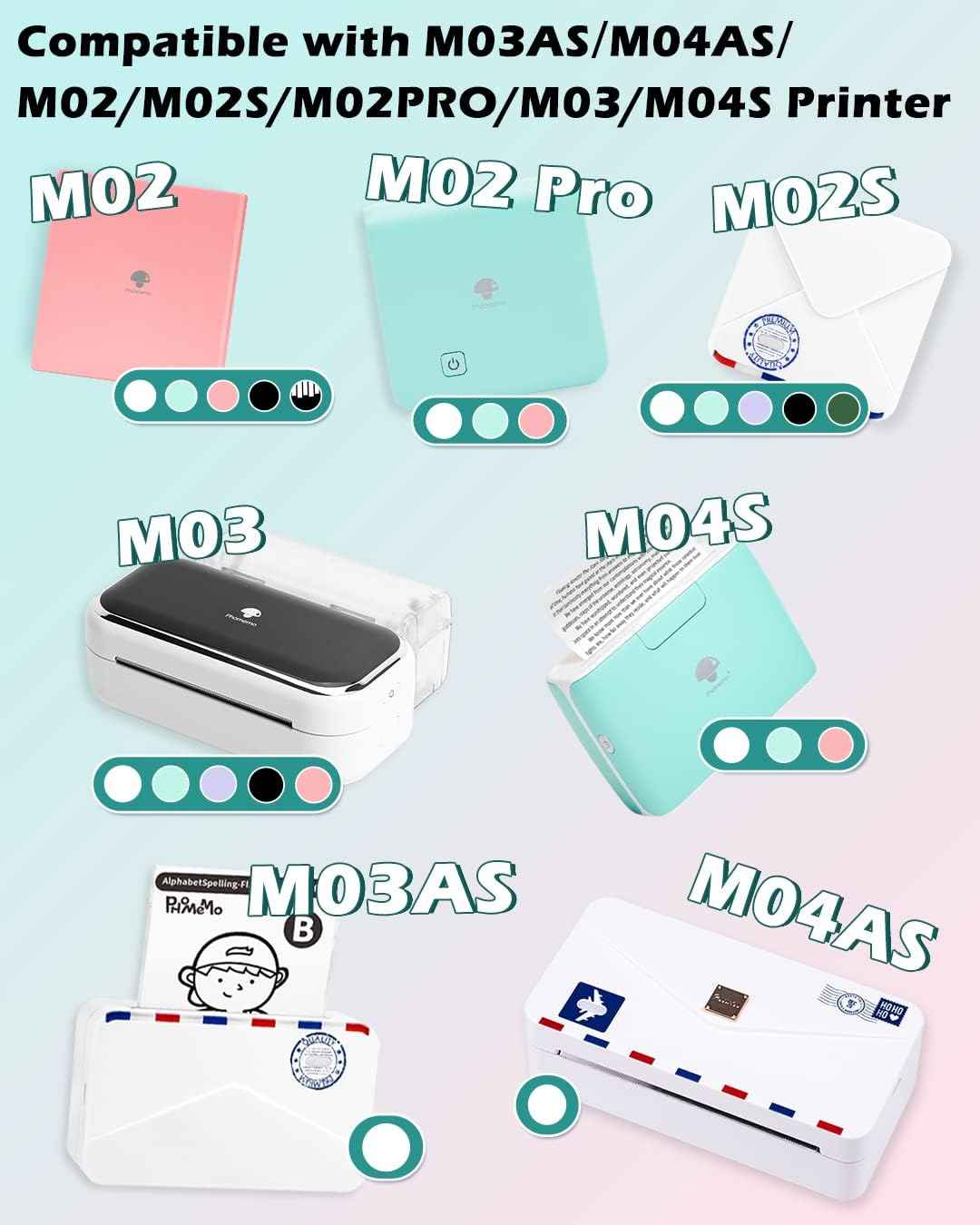 Phomemo Transparent Adhesive Thermal Sticker Paper 50mm for T02 M02 M04S Printer - TTpen