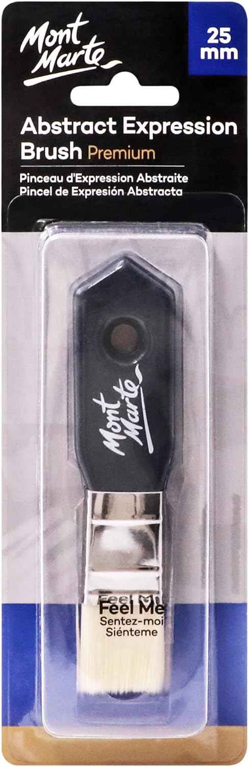 Mont Marte Abstract Expression Brush Premium 1 inch (25 mm),Short - TTpen