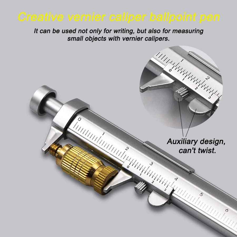 2in1 Vernier Caliper Ballpoint Pen Gadget for Woodworkers Carpenter 5 Pack - TTpen
