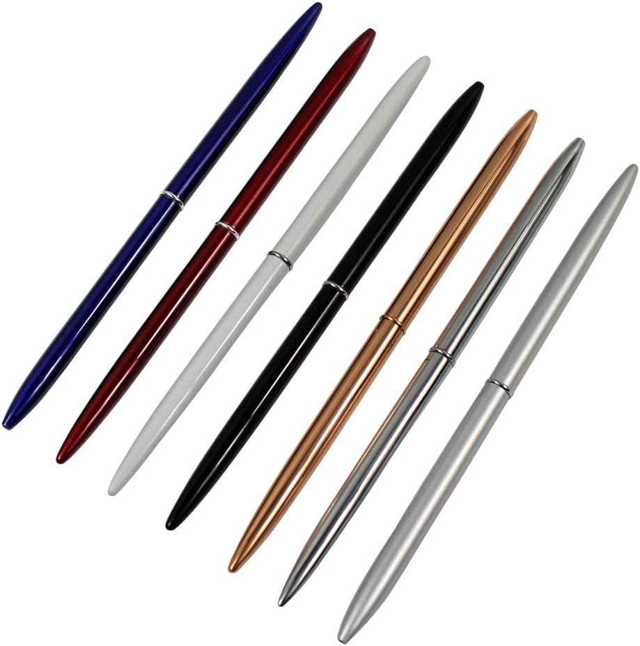 7PCS Slim Lightweight Metal Ballpoint Pens,Black Ink - TTpen