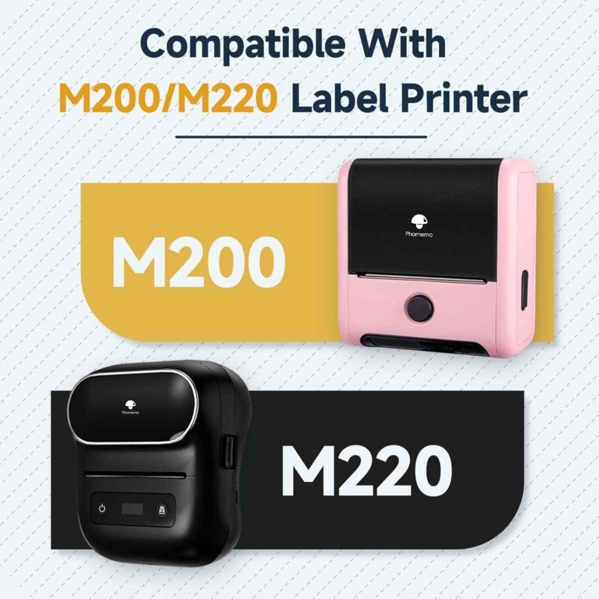 Phomemo M200/M110S Clear Adhesive Thermal Label,40mm X 30mm - TTpen