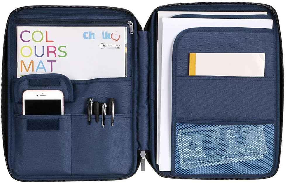 A4 Document File Bags Portfolio Organizer- Zipper Case - TTpen