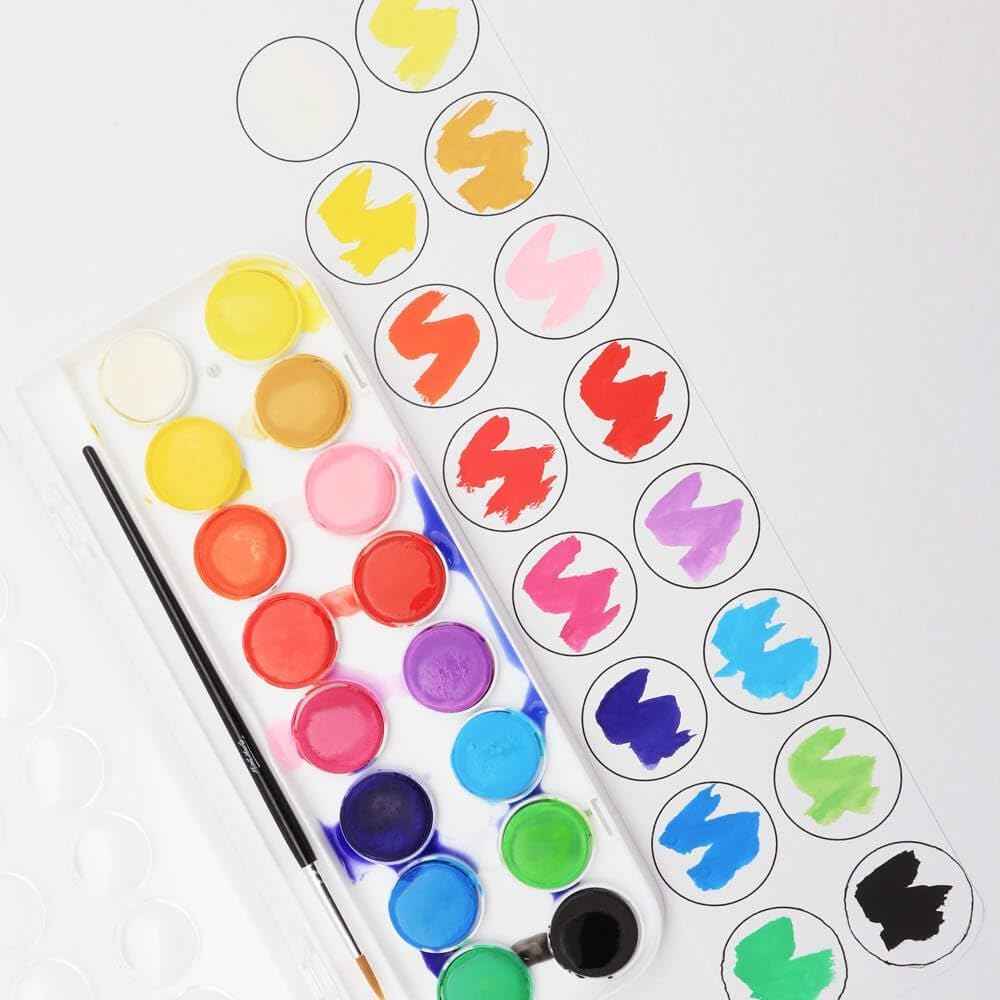 Mont Marte Watercolour Cake Set Discovery 16 Brilliant Colours - TTpen