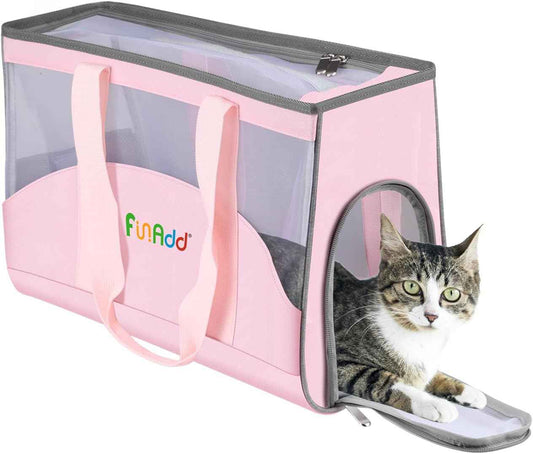 FunAdd Pet Pet Carrier,Airline Approved,for Small Dogs and Cats - TTpen
