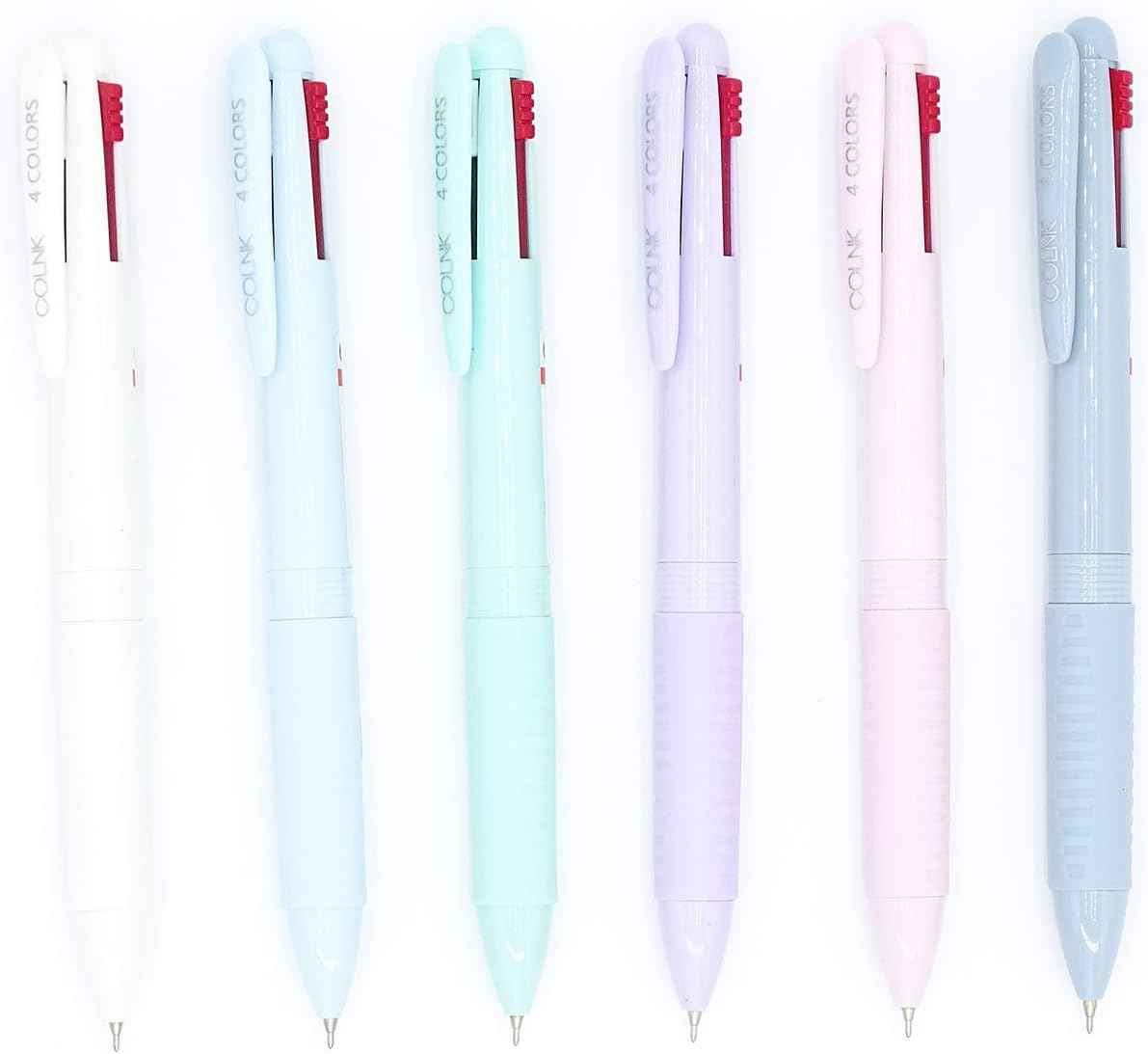 COLNK 4IN1 Multicolor Ballpoint Pen 0.5mm 6 Count - TTpen