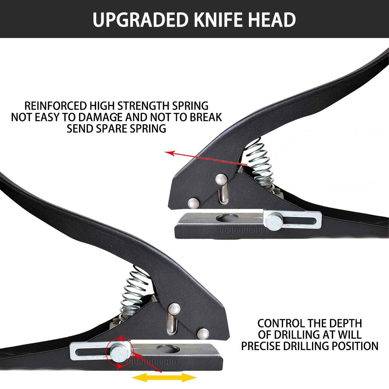 Heavy Duty Single Hole Punch for Paper Cards Plastic Cardboard 8/10/12/14/15mm - TTpen