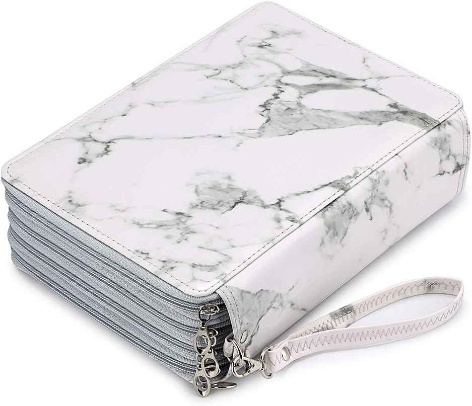 200 Slots PU Leather Pencil Case Holder Organizer - TTpen