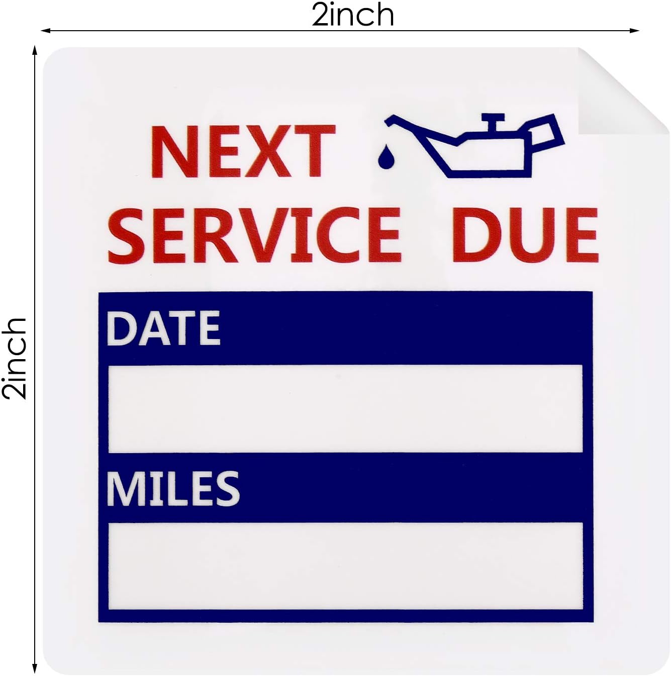 600Pcs Oil Change Reminder Stickers Service Reminder Labels
