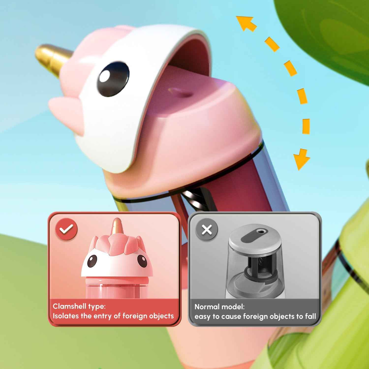 M&G Electric Pencil Sharpeners for Kids Pink Unicorn - TTpen