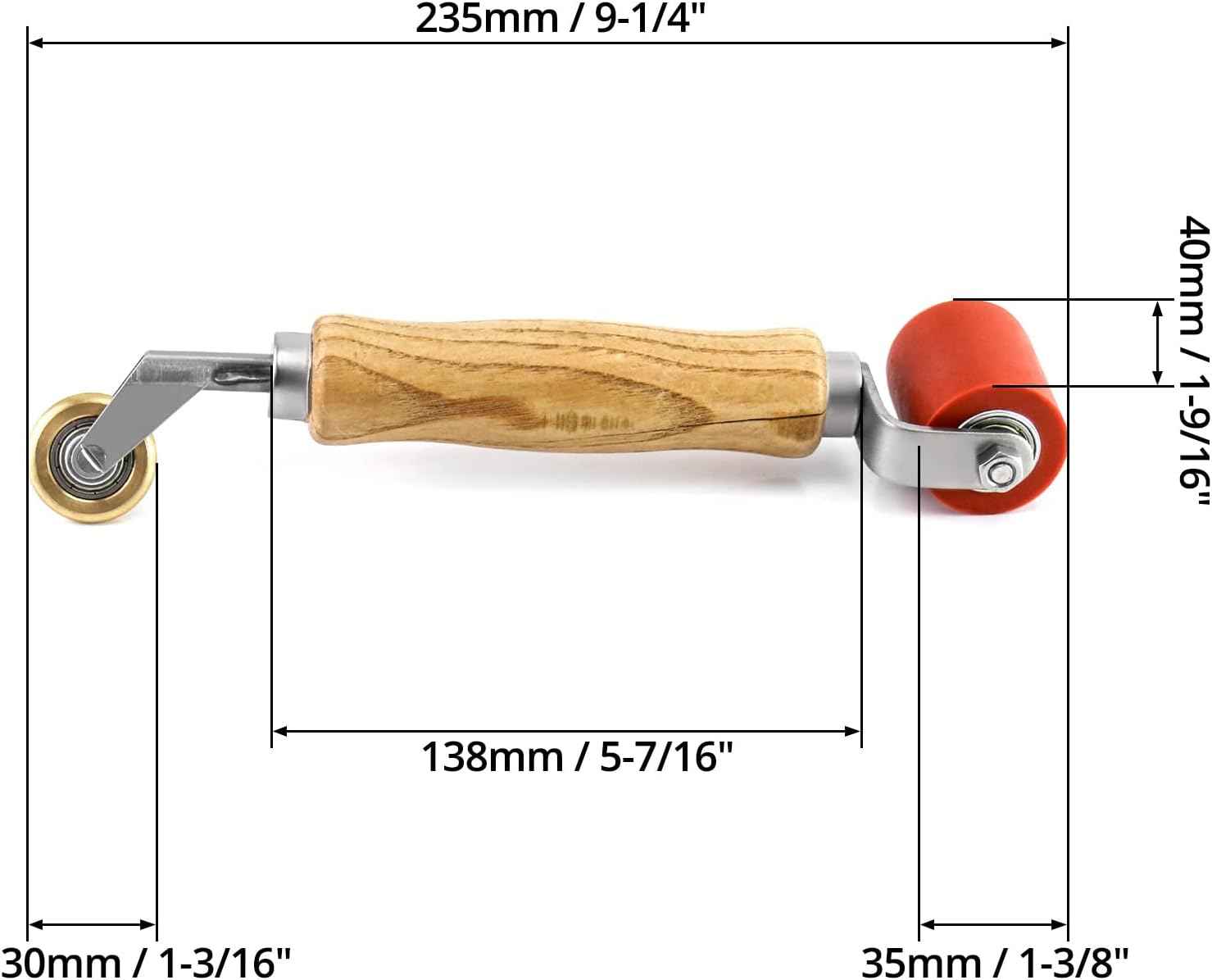 40mm Smoothing Seam Roller Tool for PVC/TPO/EPDM - TTpen