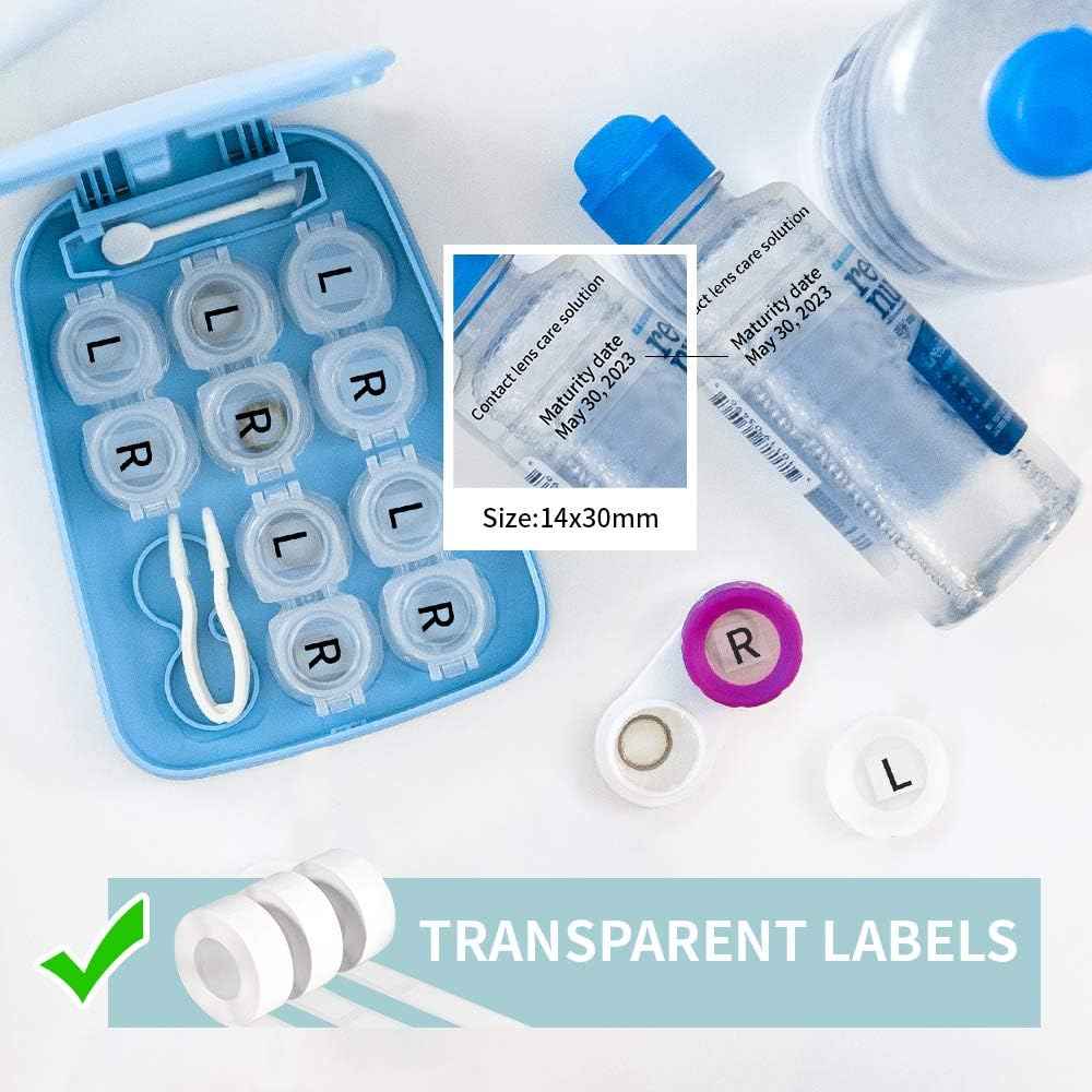 Phomemo D30 Adhesive White Label Paper (14mm X 30mm) White,3 Roll - TTpen