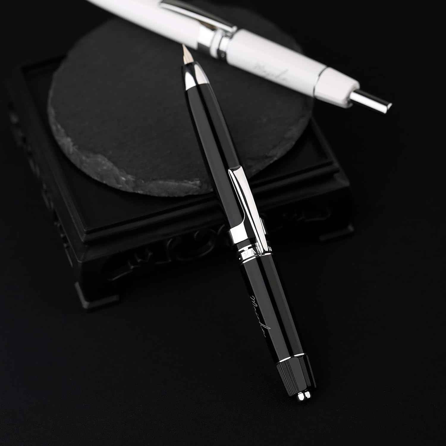 Majohn A3 Fountain Pen Retractable Extra Fine Nib with Converter Case Set - TTpen