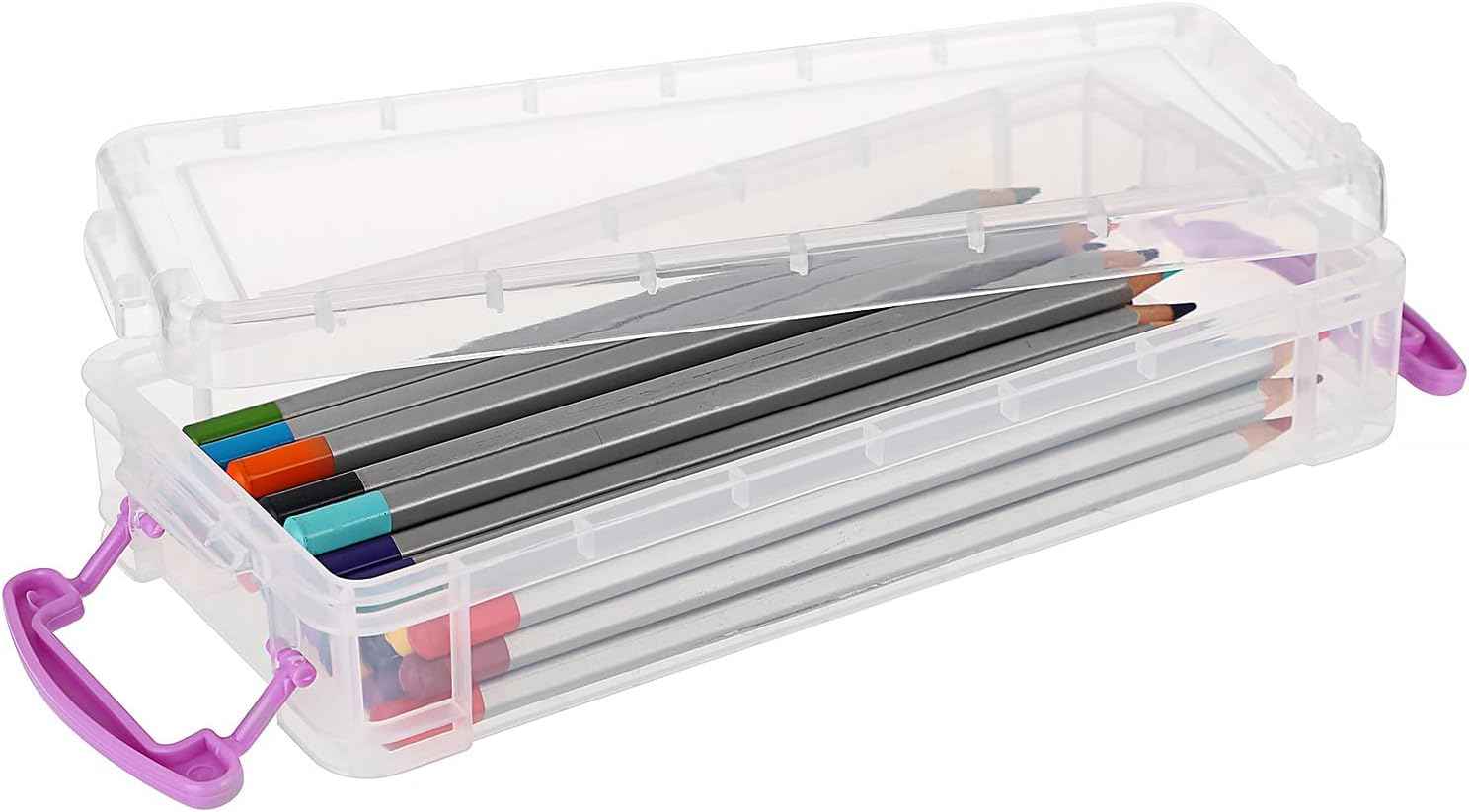 6 Large Capacity Pencil Box,Office Supplies Storage Organizer Box - TTpen