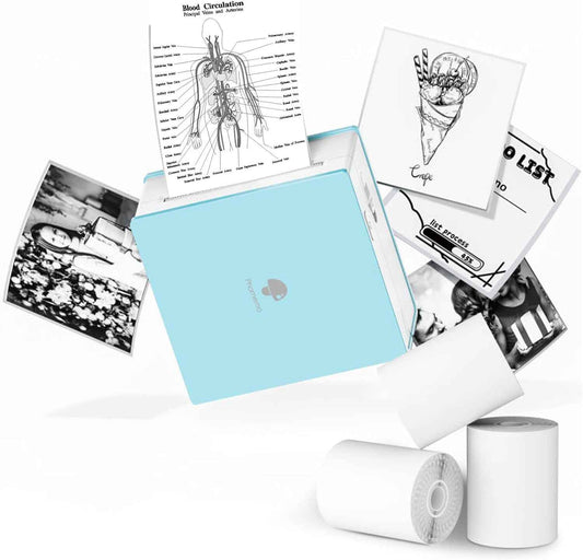 Phomemo M02 Label Maker Portable Thermal Printer with 3 Rolls Paper - TTpen