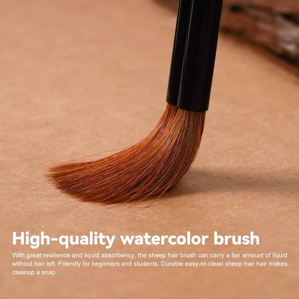 Mu Er Lian Watercolor Paint Brush for Large Area Painting - TTpen