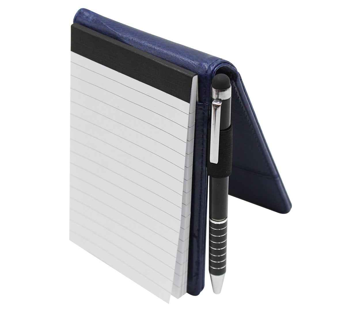 A7 Pocket PU Leather Mini Notepad with Calculator Ballpoint Pen Holder - TTpen