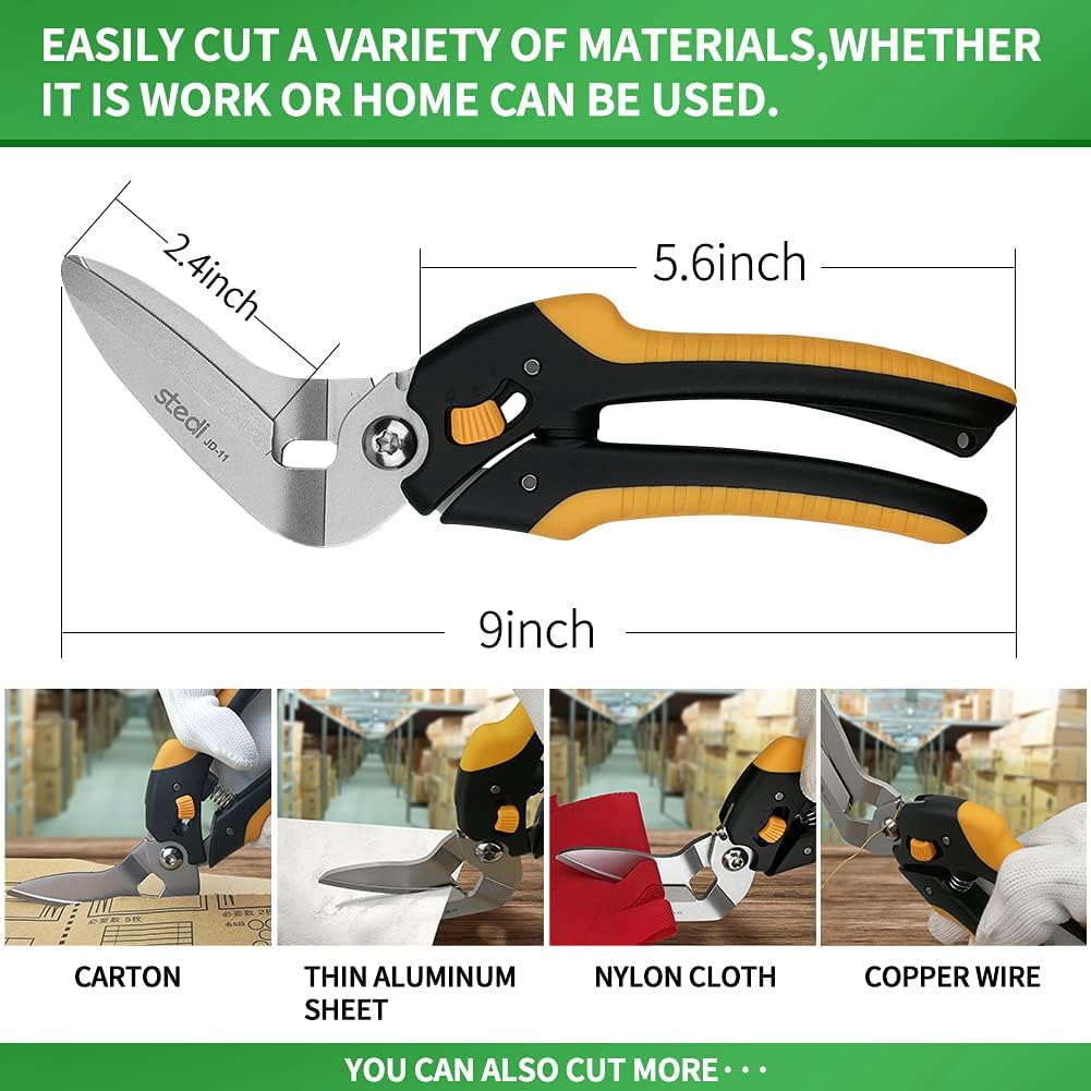 Stedi 9-Inch Scissor Heavy Duty Cardboard and Carpet Shears - TTpen