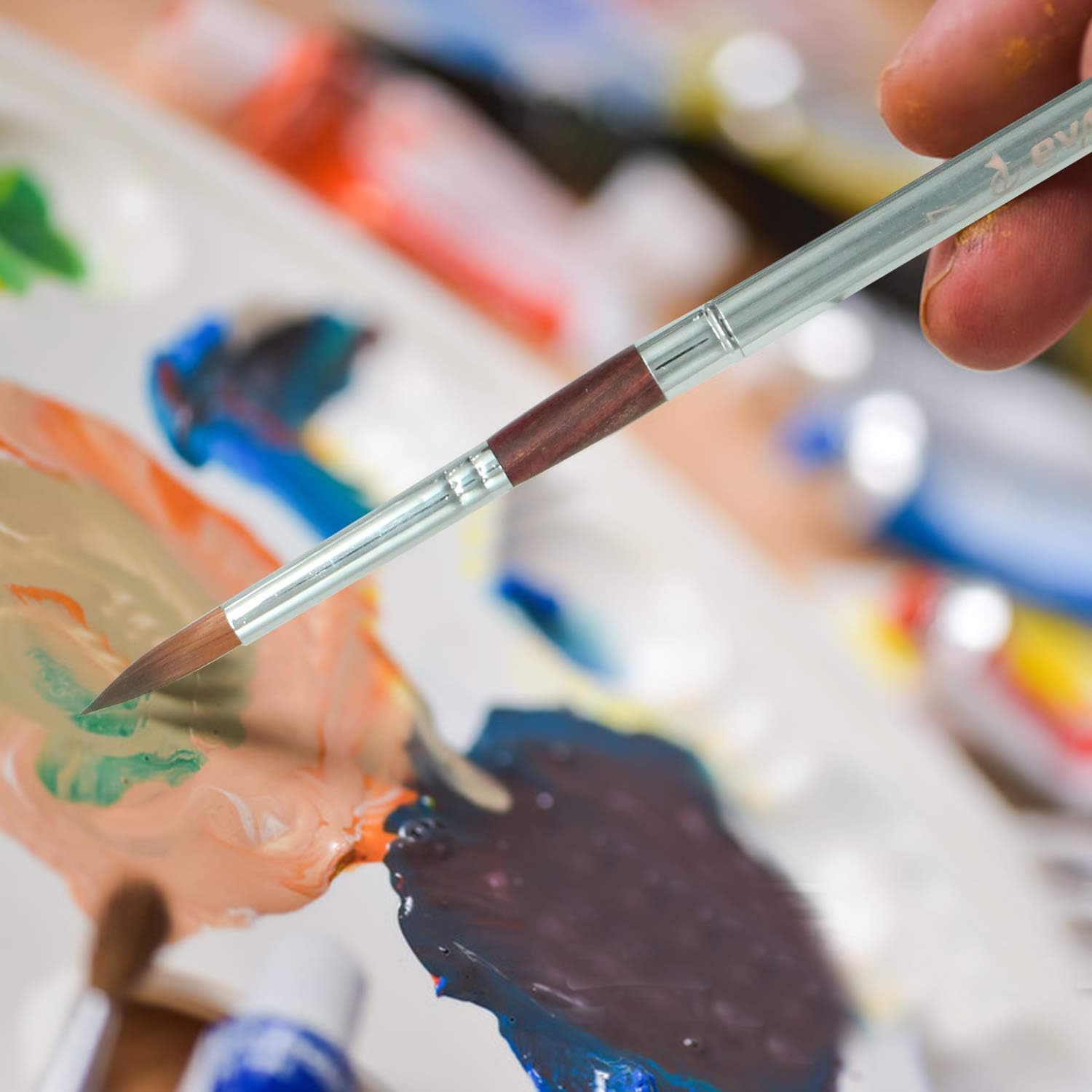 5PCS Travel Watercolor Artist Painting Brushes,Detachable