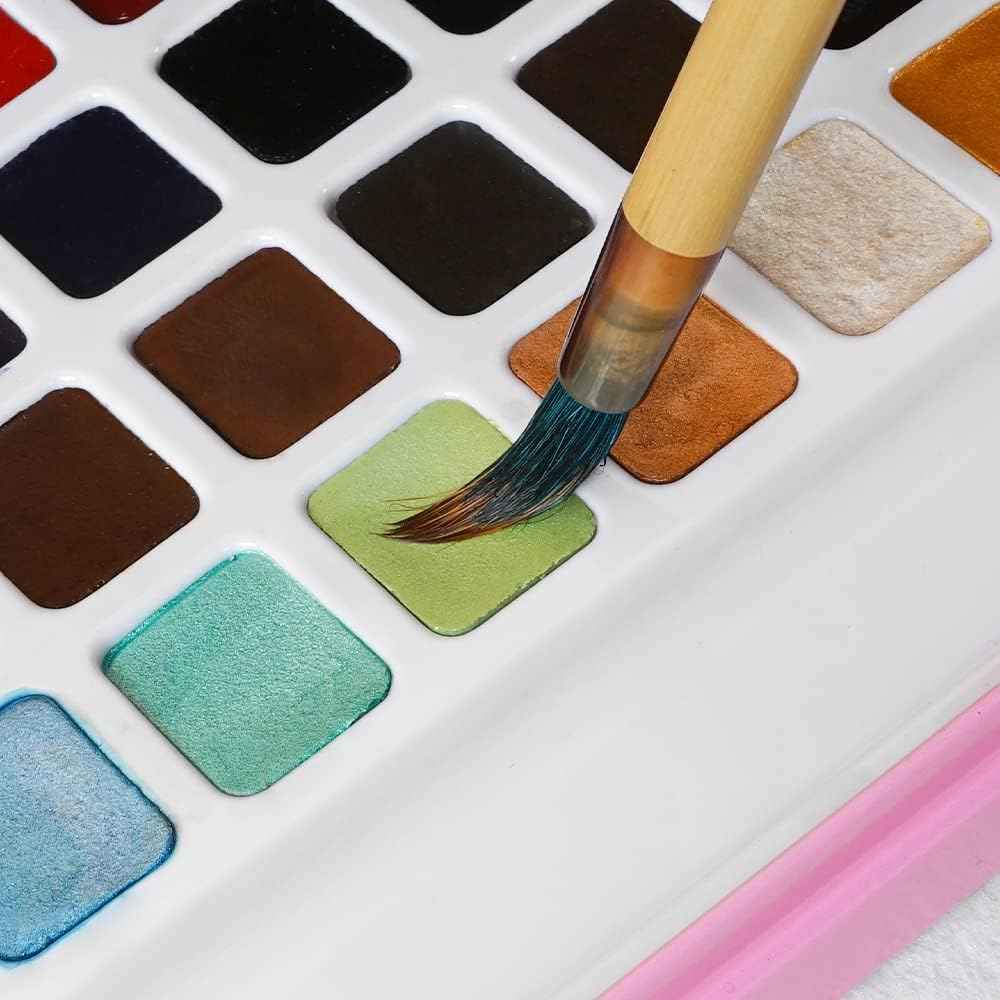 Lv Ying Xiao Kai Watercolor Brushes,Mop Round Paintbrush - TTpen