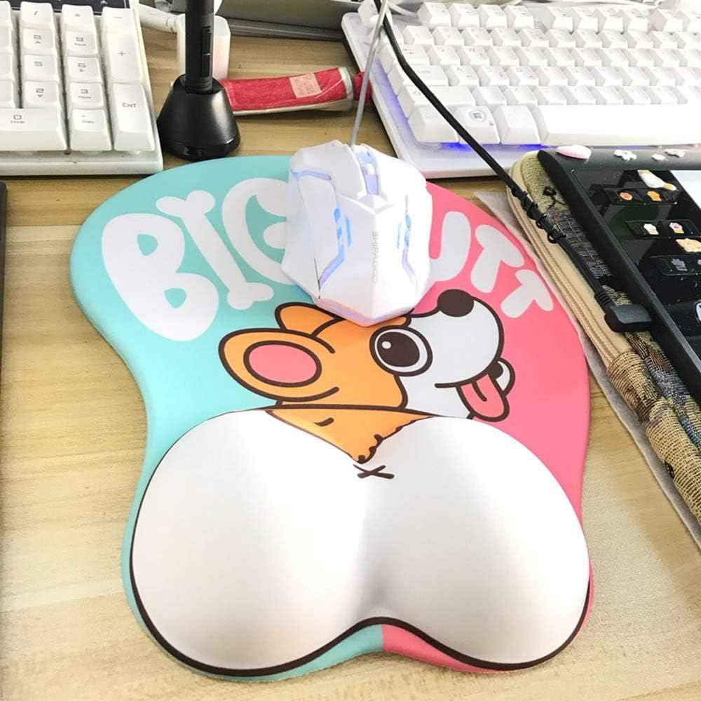 Cute Corgi Dog Butt Anime Mouse Pad with Wrist Support - TTpen