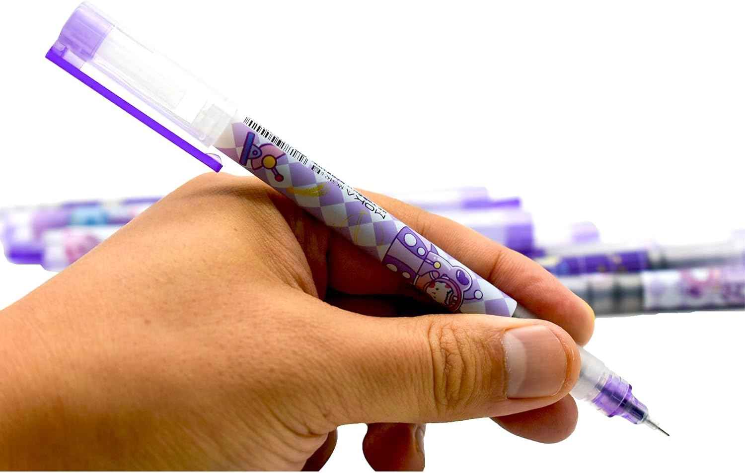 12PCS Astronaut Bear Spaceman Liquid Quick Dry Ink Rollerball Pens - TTpen