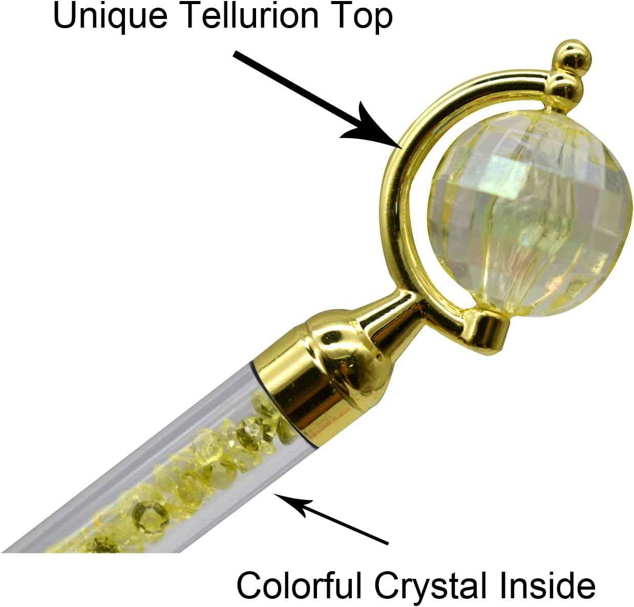 24PCS Novelty Globe Tellurion Shape Crystal Twistable Ballpoint Pens - TTpen