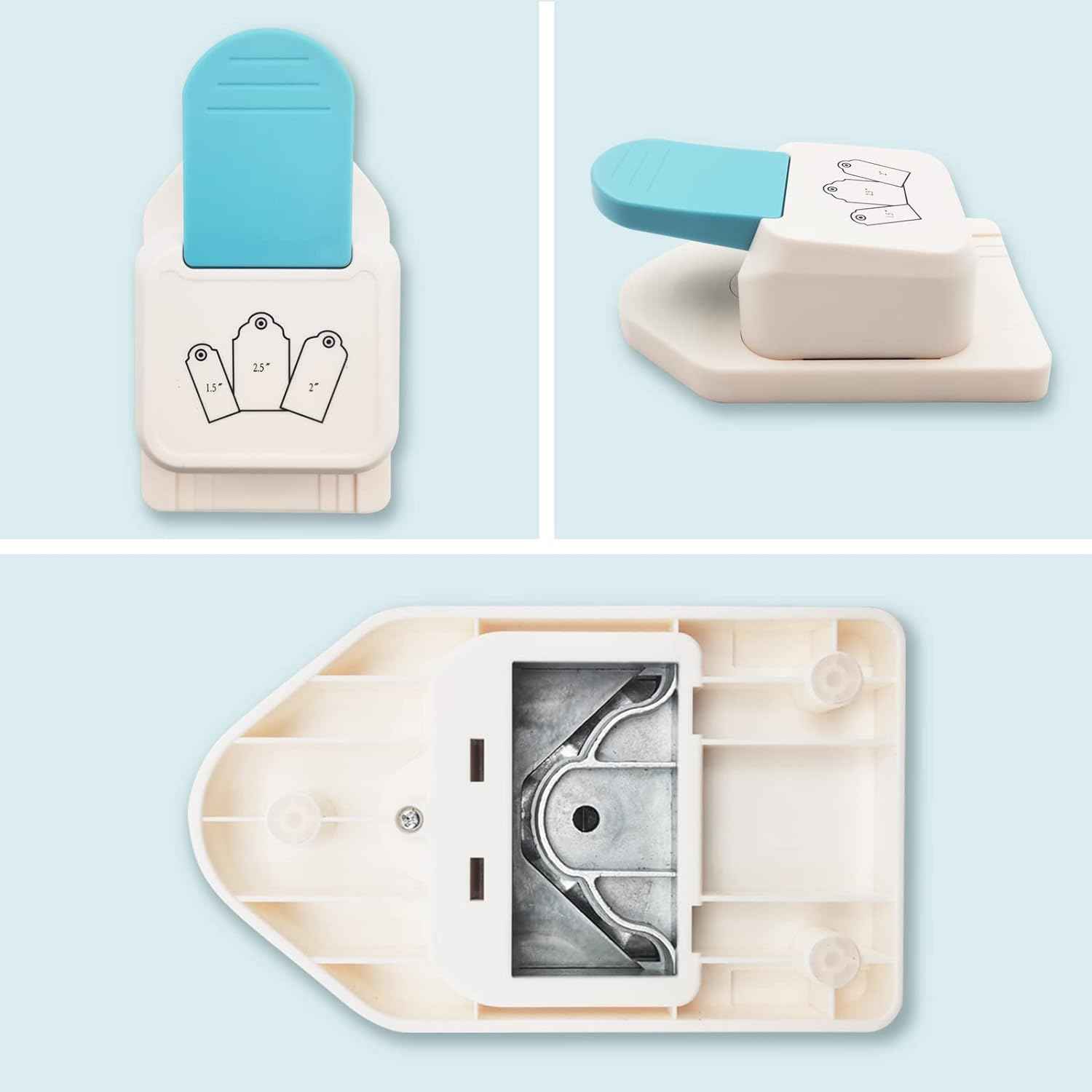 3in1 Craft Tag Paper Punch 1.5/2/ 2.5 Inch - TTpen