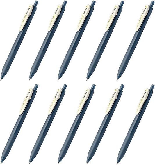 Zebra Sarasa Clip Gel Ballpoint Pen,0.5,Blue Grey,10 Pieces
