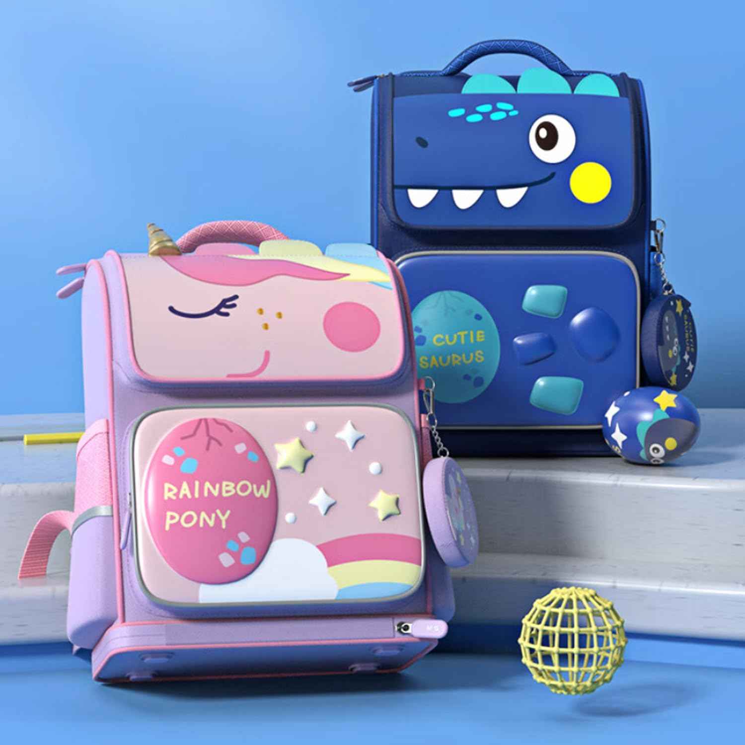 M&G Kids Large Capacity Pink Unicorn Backpack Girls School Bag - TTpen