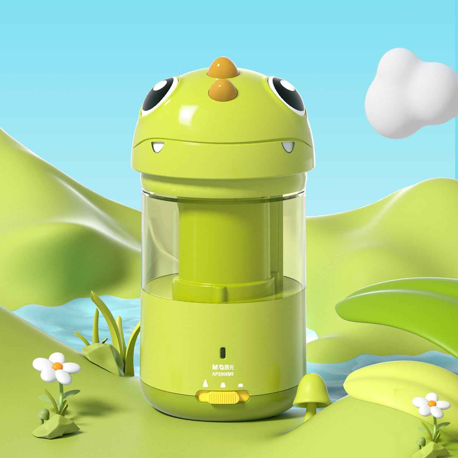 M&G Electric Pencil Sharpeners for Kids Green Dinosaur - TTpen