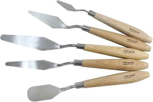 Mont Marte 5Pcs Stainless Steel Palette Knives Set - TTpen