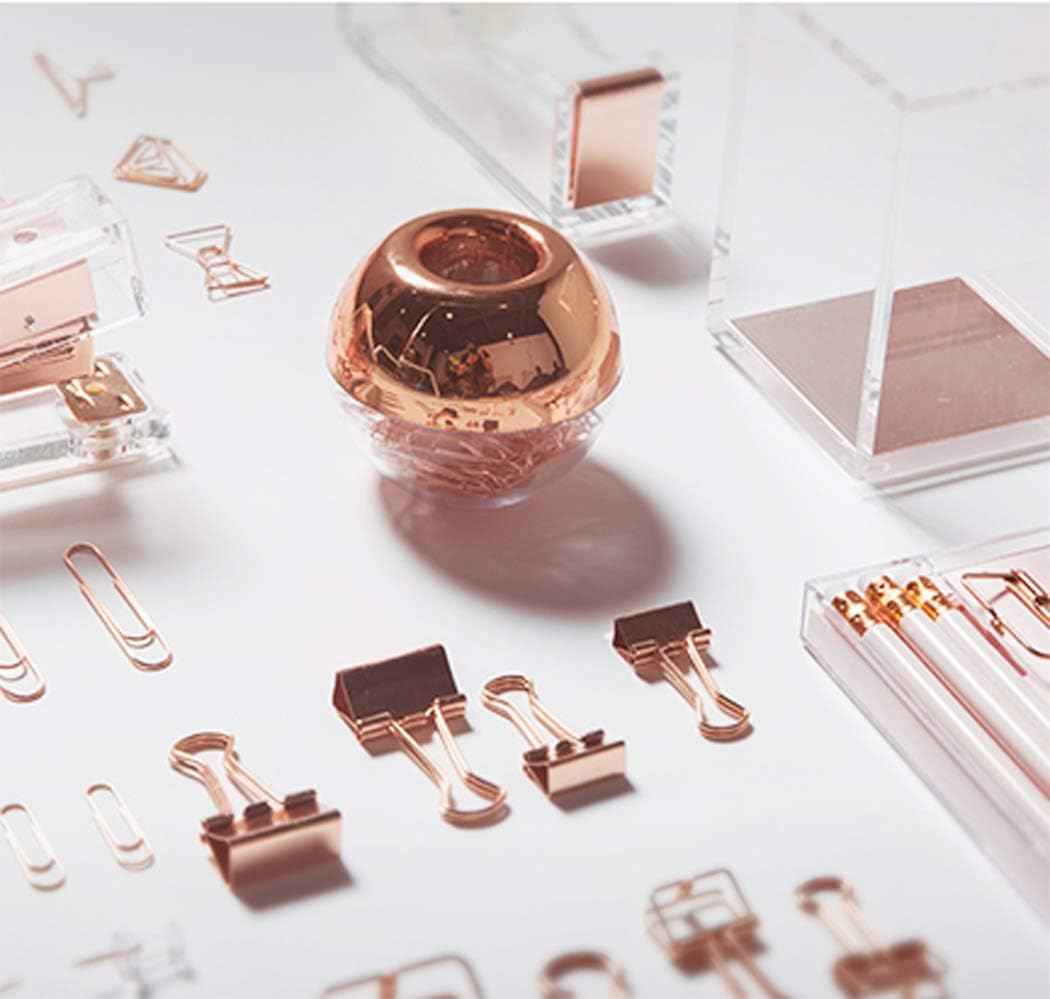 100pcs 28mm Paper Clips in Elegant Magnetic Clip Holder - TTpen