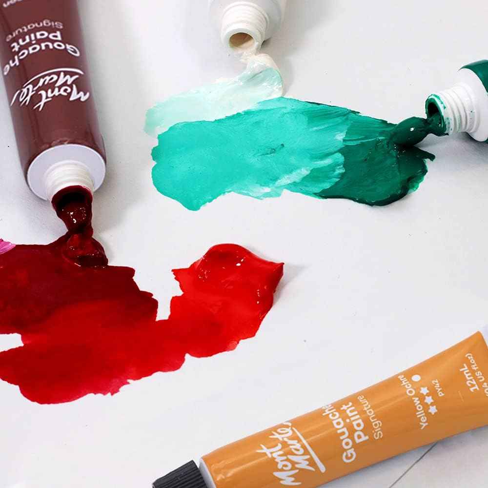 MONT MARTE Signature Gouache Paint,24 Colors 12ml Tube - TTpen