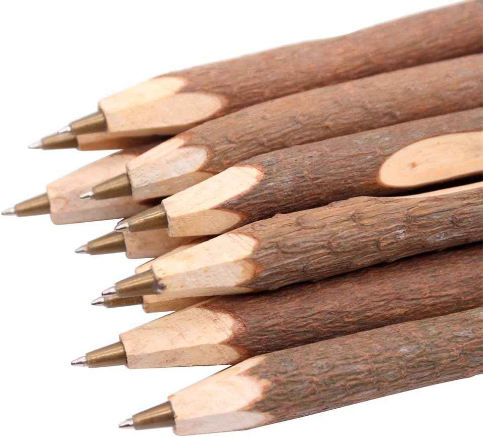 10PCS Handmade Wooden Vintage Original Ecological Wood Ballpoint Pen - TTpen