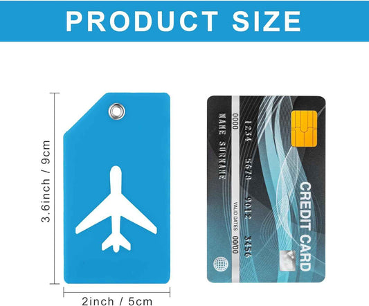 8Pcs Silicone Luggage Suitcases Tags for Travel Luggage Name Tags - TTpen