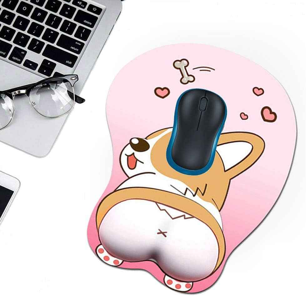 Cute Corgi Dog Butt Anime Mouse Pad with Wrist Support - TTpen