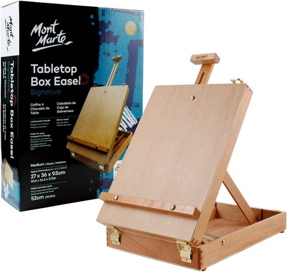 Mont Marte Tabletop Box Easel for Painting Beech Wood - TTpen