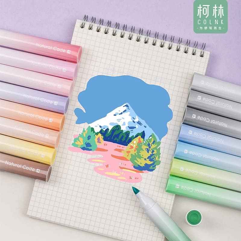 COLNK 16 Colors Acrylic Paint Pens Brush Tip Paint Markers for Rock Painting - TTpen