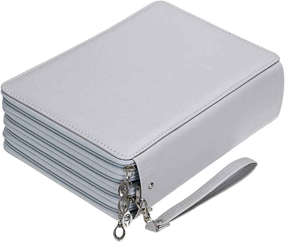 200 Slots PU Leather Pencil Case Holder Organizer - TTpen