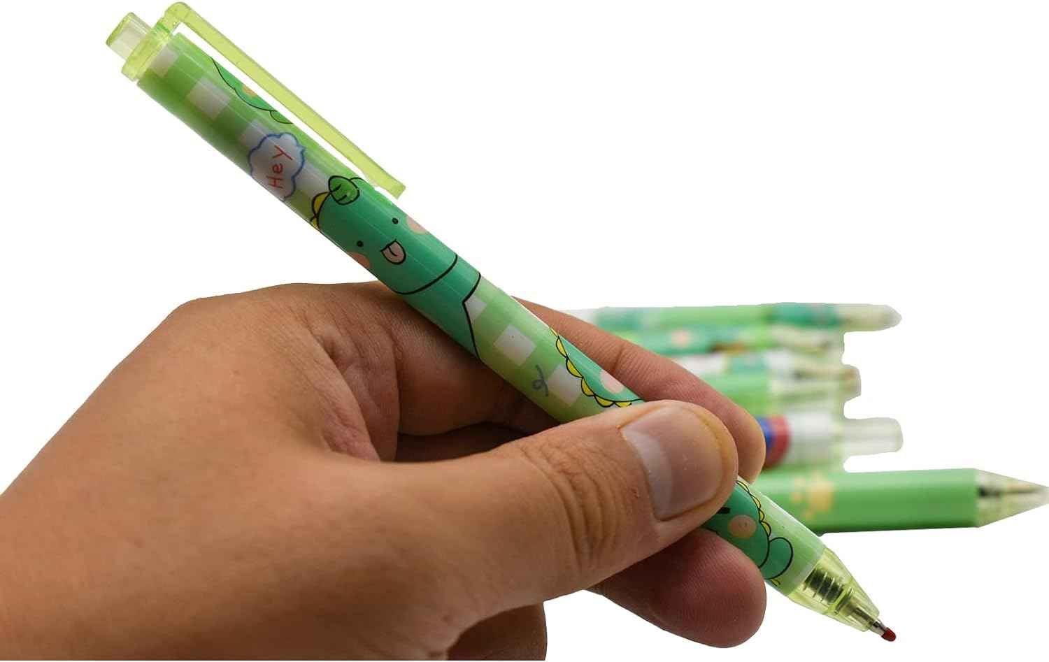 12PCS Cute Dinosaur Retractable Gel Pens For Kids School Supplies - TTpen