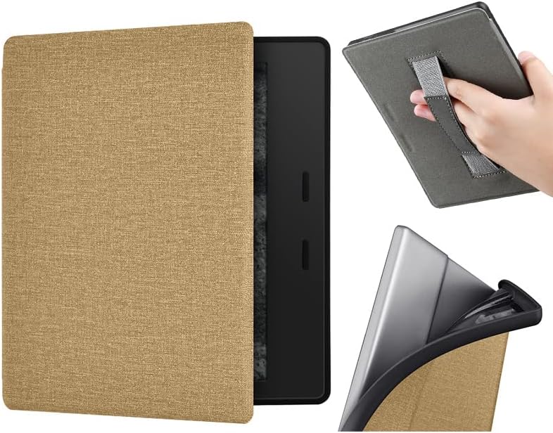 Case Cover for 7" Kindle Oasis with Hand Strap - 2019 Release Gold