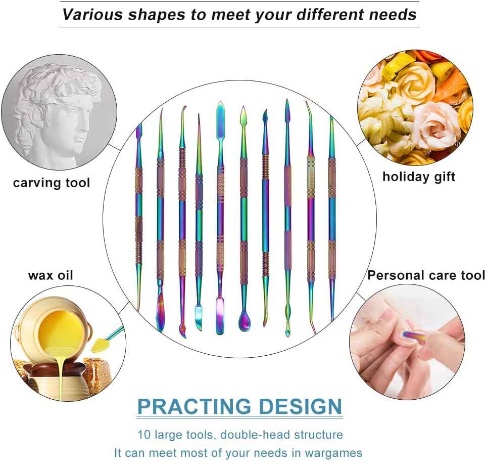 10Pack Large Size Stainless Steel Wax Carvers Tool Art Set - TTpen