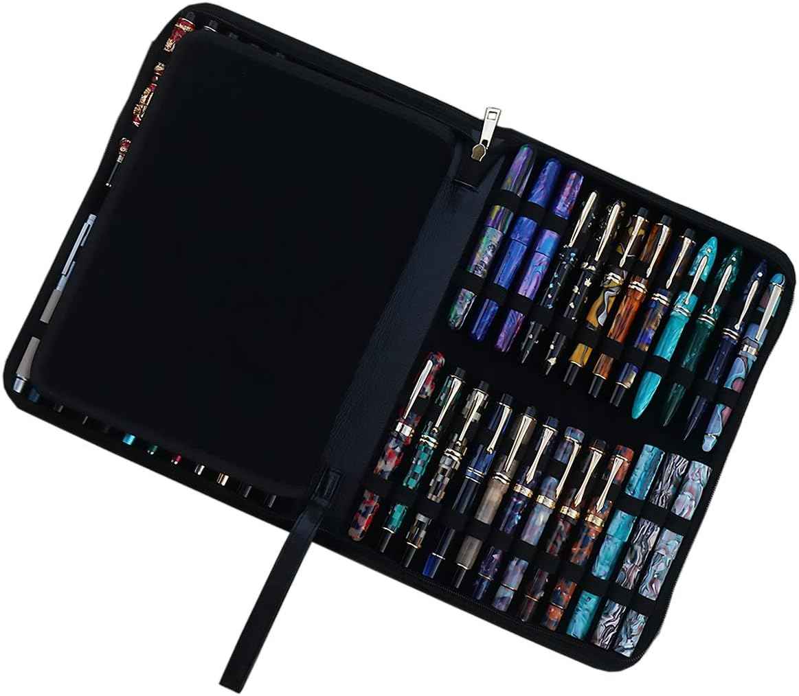 48 Slots Fountain Pen Holder PU Leather Case - TTpen