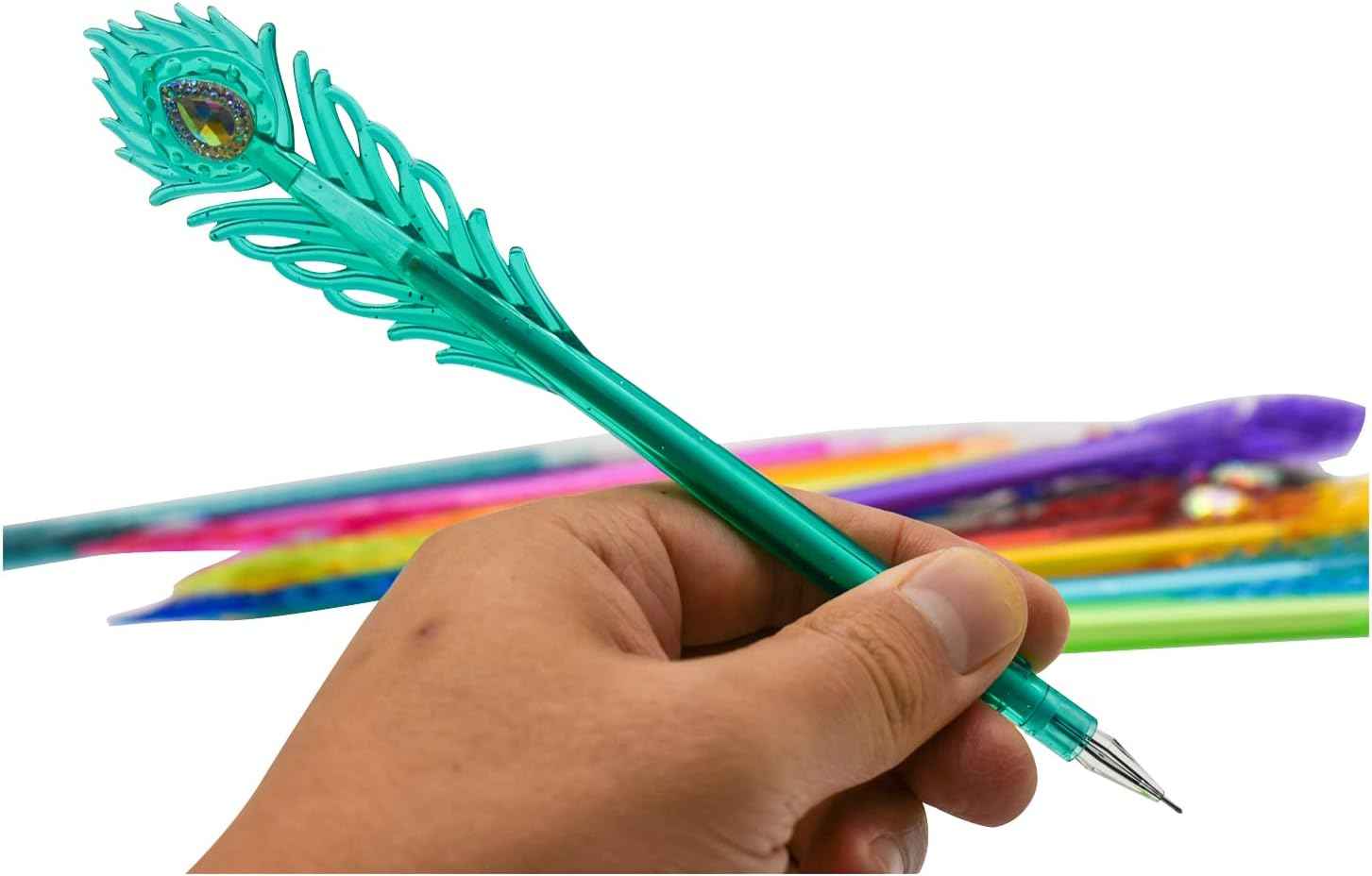 12 Colors Peacock Feather Gel Pens - TTpen