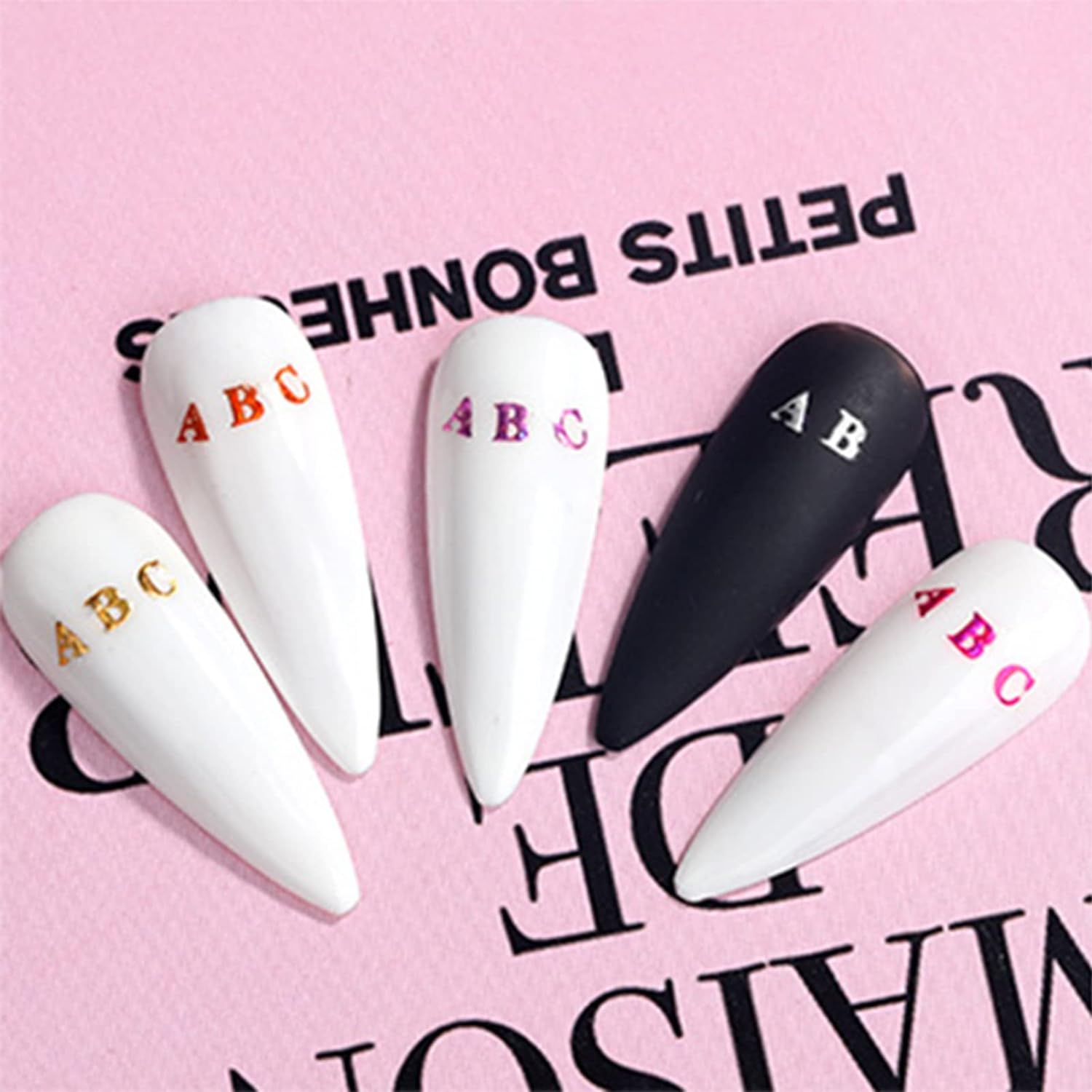 3mm Mini Alphabet Letters Stickers Self Adhesive 8 Sheets