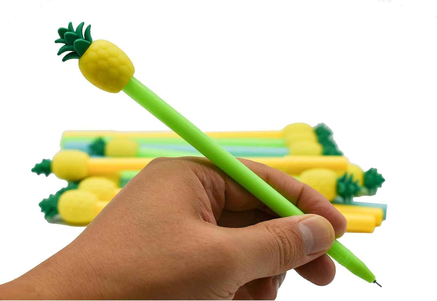 12PCS Cute Pineapple Fruit Gel Pens Black Ink 0.5mm - TTpen