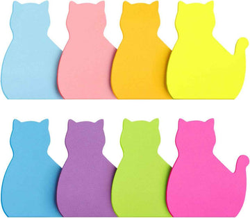 Cat Shape Sticky Note 8 Color 75 Sheets/Pad - TTpen