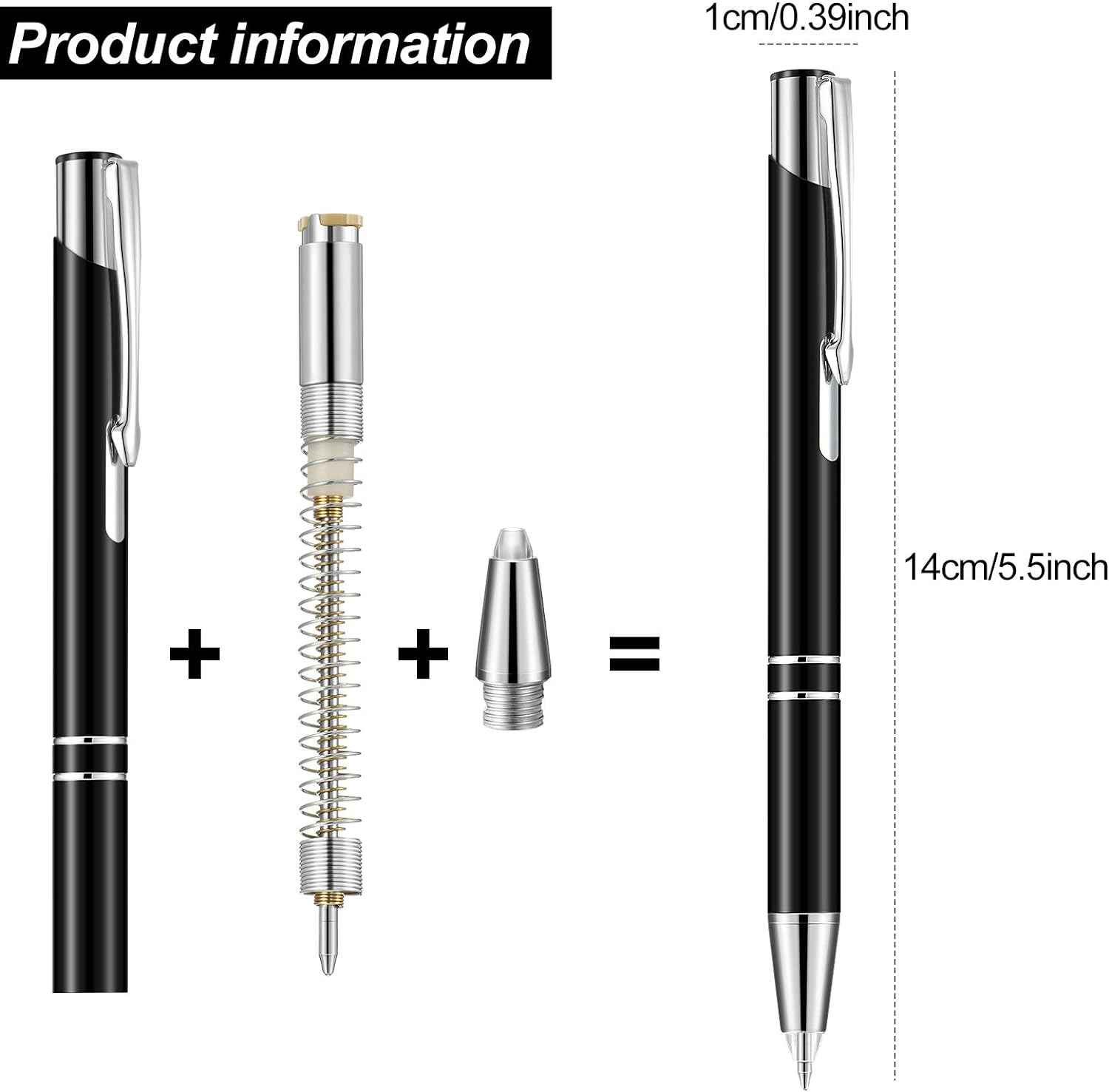 4 Pack Ballpoint Pens with LED Light for Writing in the Dark - TTpen