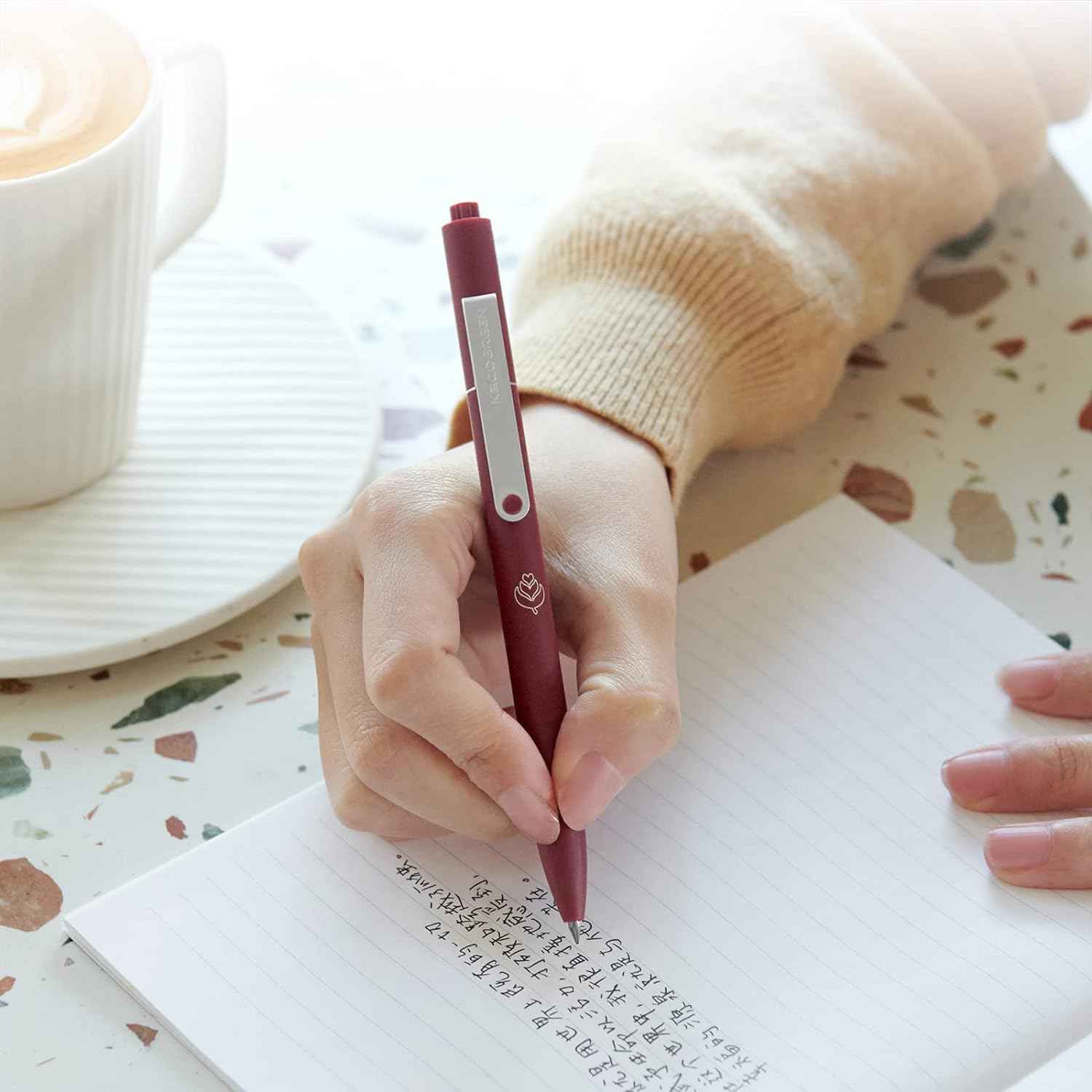 Kaco MIDOT Gel Pens 0.5mm Fine Point Black Ink Aesthetic 3 Pack - TTpen