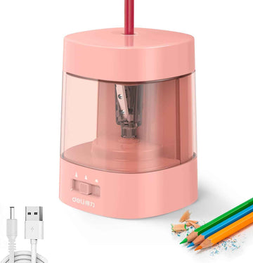 DELI 68659 Electric Pencil Sharpener USB & Battery Operated - TTpen